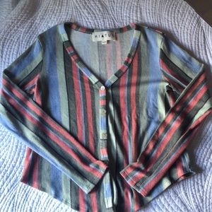 long sleeve button down top